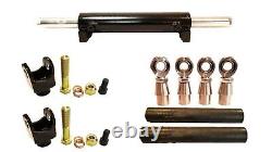 10 Dual ended ram tie rod and clevice kit 1.25 heim joint hydraulic steering