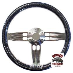 1970-1987 Plymouth steering wheel 14 DOUBLE BARREL CARBON