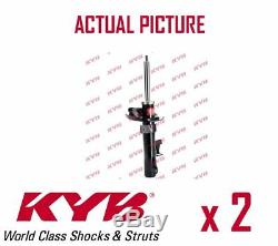 2 x FRONT AXLE SHOCK ABSORBERS PAIR STRUTS SHOCKERS KYB OE QUALITY 334701