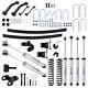 4.5 Lift Kit For Jeep Cherokee Xj 1984-2001 Dual Steering Stabilizer + Springs