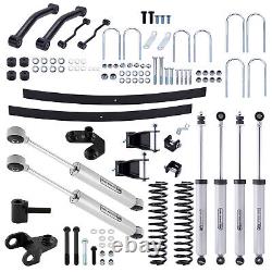 4.5 Lift Kit For Jeep Cherokee XJ 1984-2001 Dual Steering Stabilizer + Springs