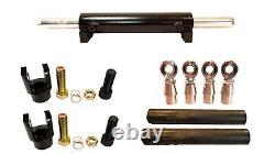 8 Dual ended ram tie rod and clevice kit 3/4 heim joint hydraulic steering