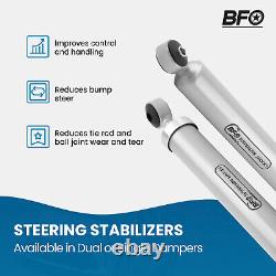 BFO Dual Steering Stabilizer with Brackets For Ford F250 F350 Super Duty 4WD 05-23