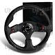 Black Leather With Dual Side Buttons Nrg 13 Rst-007r Racing Steering Wheel