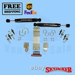Black MAX Dual Steering Stabilizer Kit Skyjacker 2007-2018 for Jeep Wrangler 4WD