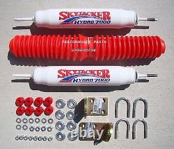 Dual Front Steering Stabilizer Shock Kit 70-79 Ford F100 F150, 78-79 Bronco 4wd