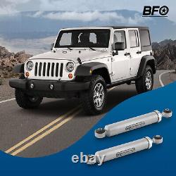 Dual Steering Stabilizer For Jeep Wrangler JK 2WD 4WD 2007-2018 2''-6'' Lift