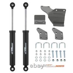 Dual Steering Stabilizers + Brackets Kit for Dodge Ram 2500 2014-2022