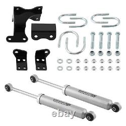 Dual Steering Stabilizers Kit For Jeep Wrangler JK 2WD 4WD 2007-2018