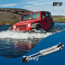 Front Dual Steering Stabilizer for Jeep Wrangler TJ/LJ 4WD 1997-2006