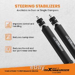 MaXpeedingrods Dual Steering Stabilizer For Ford Bronco F-150 2WD 4WD 1980-1996