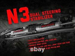 Rough Country 8749130 N3 Dual Steering Stabilizer For 05-22 F-250 SD F-350 SD