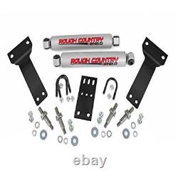 Rough Country N3 Dual Steering Stabilizer for 1999-2004 Super Dual, Black