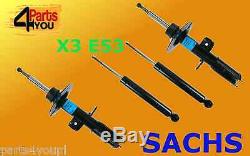 SACHS 4x Front Rear Shock Absorbers DAMPERS BMW E53 X5 4.4 3.0D 2000-2006