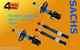 Sachs 4x Front Rear Shock Absorbers Dampers Toyota Avensis 2009