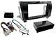 Single/double Iso Din Stereo Gloss Black Dash Kit Steering Wheel Controls Wiring