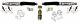 Skyjacker Steering Stabilizer Silver Dual Kit For 98-02 Ram 2500/3500 #9270
