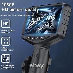Steering Industrial Endoscope Camera HD1080P Dual Lens Pipe Car IP68 Waterproof