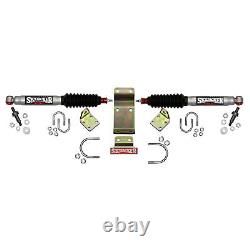 Steering Stabilizer Dual Kit Silver Body Hardware Boots Sold Separately