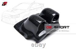 Steering Wheel Carbon Fiber Gauge Pod Dual Cover fit Mitsubishi Evolution EVO 10