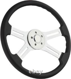 Steering Wheel & Hub Kit 18 Chrome Dual Classic PolyUrethane (Freightliner)