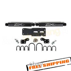 Zone Offroad ZON7450 Dual Steering Stabilizer Kit for 2007-2018 Jeep Wrangler JK