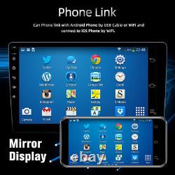 Autoradio de voiture Android 12 10.1 pouces avec Carplay GPS Navi WiFi Double 2DIN Touch + Caméra
