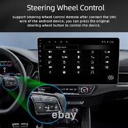 Autoradio de voiture Android 12 10.1 pouces avec Carplay GPS Navi WiFi Double 2DIN Touch + Caméra